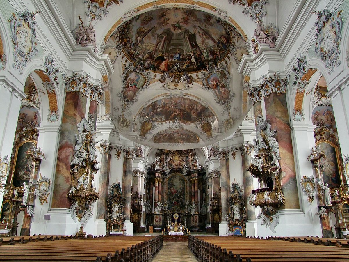 Rococo Basilica at Ottobeuren (Bavaria)