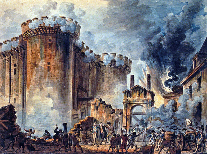 The Storming of the Bastille by Jean-Pierre Houel (1735-1813)