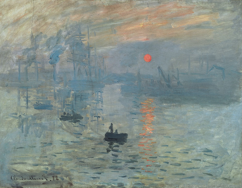 Impression: Sunrise (1872), by Claude Monet