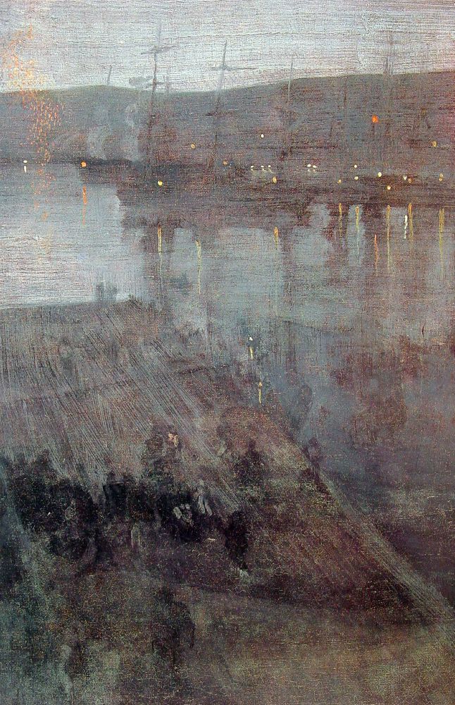 Nocturne in Blue and Gold: Valparaiso Bay (1866), by James McNeill Whistler (1834-1903)