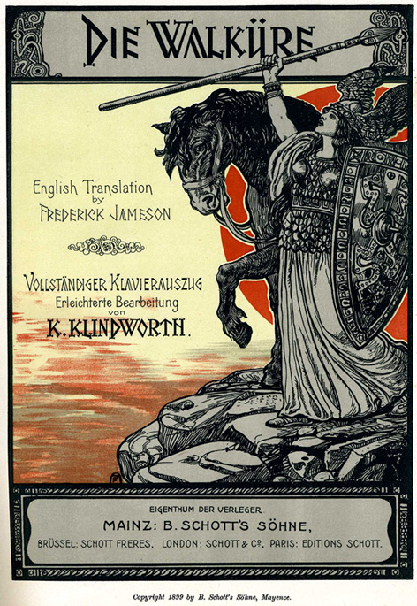 Die Walkure (The Valkyrie) vocal score cover c. 1899