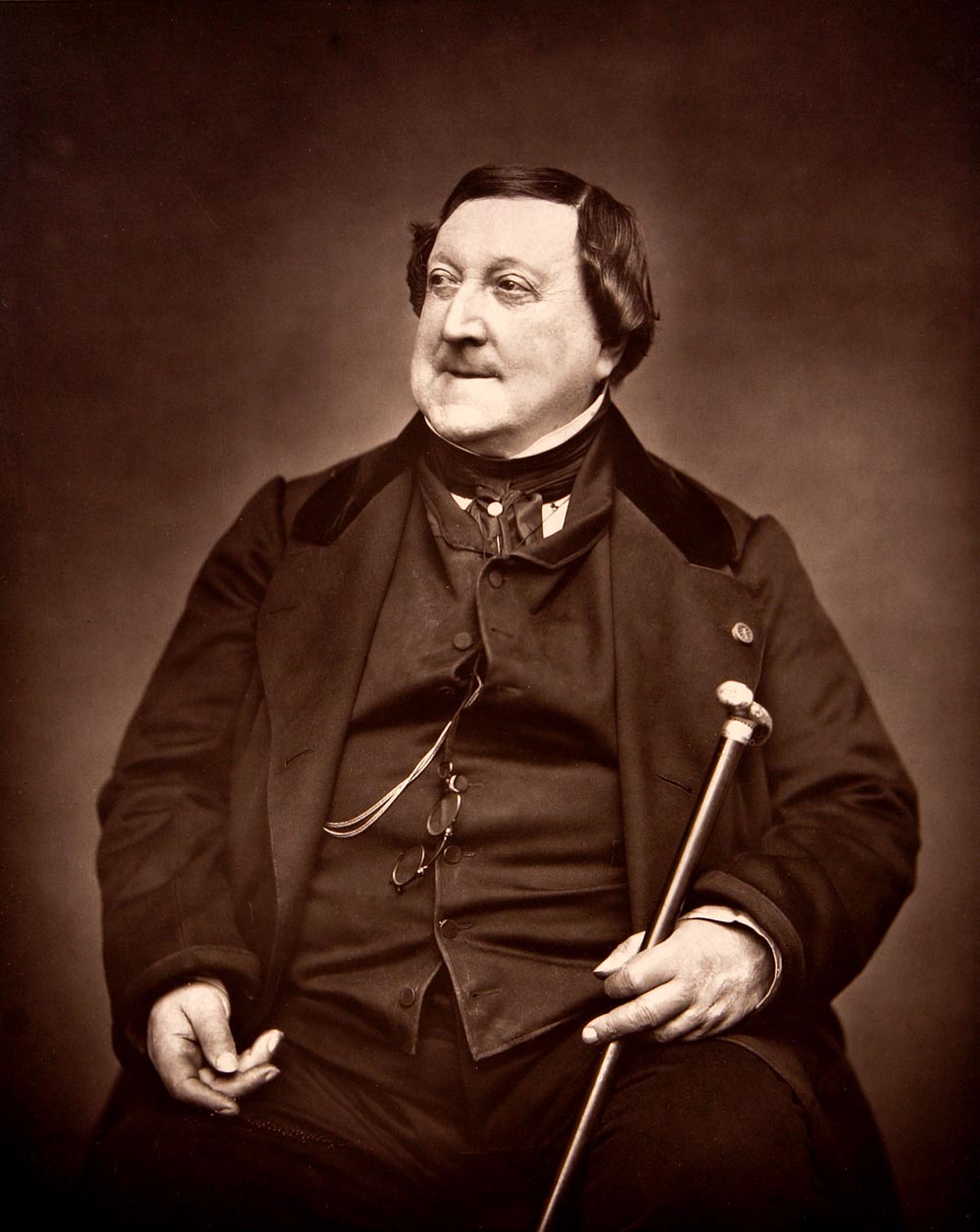 Gioacchino Rossini (1792-1868), photographed by Etienne Carjat