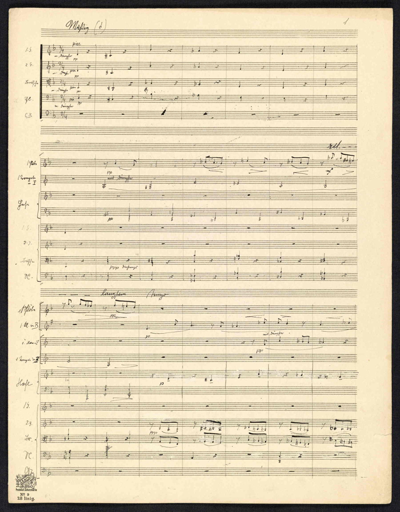 Passacaglia Op. 1 score