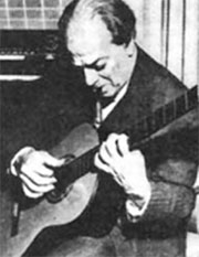 Heitor Villa-Lobos at the guitar